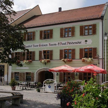Hotel Zum Grunen Baum Plattling Esterno foto